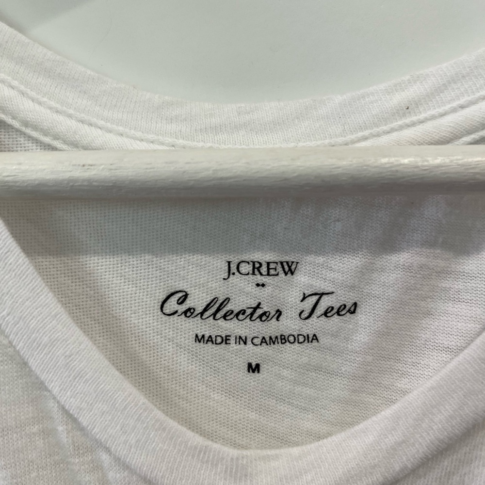 J. Crew White Short Sleeve Collector Tee - Picture 2 of 6